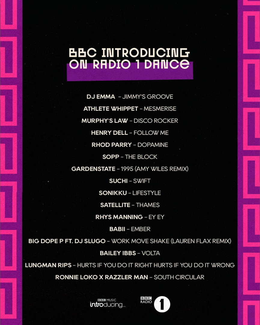 💚🐛𝕙𝕒𝕡𝕡𝕪 𝕗𝕣𝕚𝕕𝕒𝕪✅🐸

Last night’s show was my fave yet! Enjoy the tunes and have a gorgeous weekend xo

<a href="/DJEmmaRyalls/">_dj_emma_</a>
<a href="/henrydellmusic/">Henry Dell</a>
@sopp_dj
<a href="/gardenstateofc/">gardenstate</a>
<a href="/amywilesmusic/">Amy Wiles</a>
<a href="/SONIKKU_DJ/">SONIKKU</a>
<a href="/BigDopeP/">BIG DOPE P</a>
<a href="/djslugomusic/">DJ Slugo</a>
<a href="/laurenflax/">Lauren Flax</a>
<a href="/BaileyIbbs97/">Bailey Ibbs</a>

bbc.in/3IgitSS