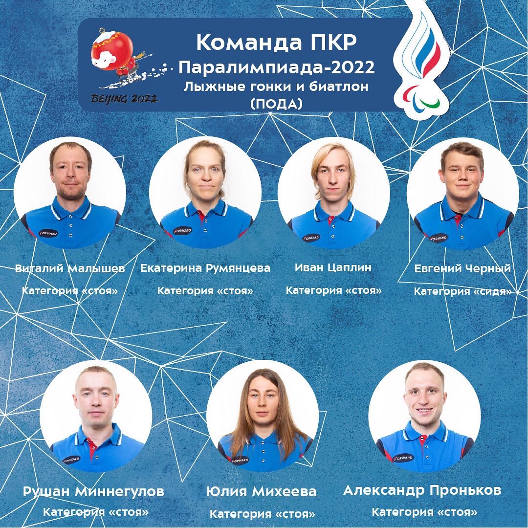 ⚡Состав команды ПКР по лыжным гонкам и биатлону спорта лиц с ПОДА на XIII Паралимпийские игры в Пекине

#Beijing2022 #КомандаПКР #КомандаForward #параспорт #Паралимпийскиеигры
#ДневникПаралимпиады