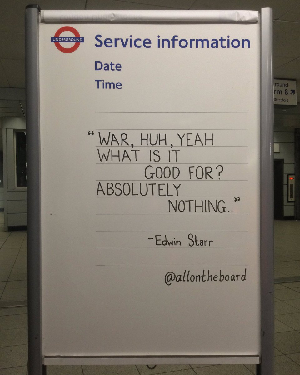 allontheboard's tweet photo. “War, huh, yeah What is it good for? Absolutely NOTHING!” 
- Edwin Starr

Seeing what is happening in Ukraine is truly heartbreaking. 🇺🇦😔
@allontheboard 
#Ukraine https://t.co/LlvMWQuqUz