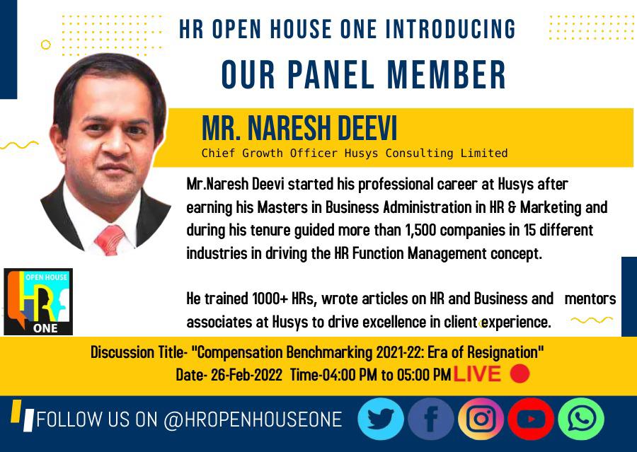 HrOpenHouseOne's tweet photo. STABILITY / LONG TERM ASSOCIATION with one organization....
Lets Hear from Mr. Naresh Deevi on the impact &amp; controls on the quick movement of workforce within and outside the organization. https://t.co/OuijvkyESB