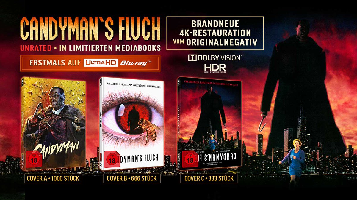 highdefdigest's tweet image. Say his name! The original and terrifying #Candyman is coming to 4K #UltraHD from Turbine with three exclusive Mediabook releases.  Read all the gory details below:
highdefdigest.com/news/show/cand…