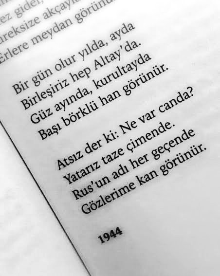 HN_Atsz's tweet photo. Atsız der ki: Ne var canda?
Yatarız taze çimende.
Rus’un adı her geçende
Gözlerime kan görünür.

Hüseyin Nihâl Atsız https://t.co/vwGzHk8ZlV