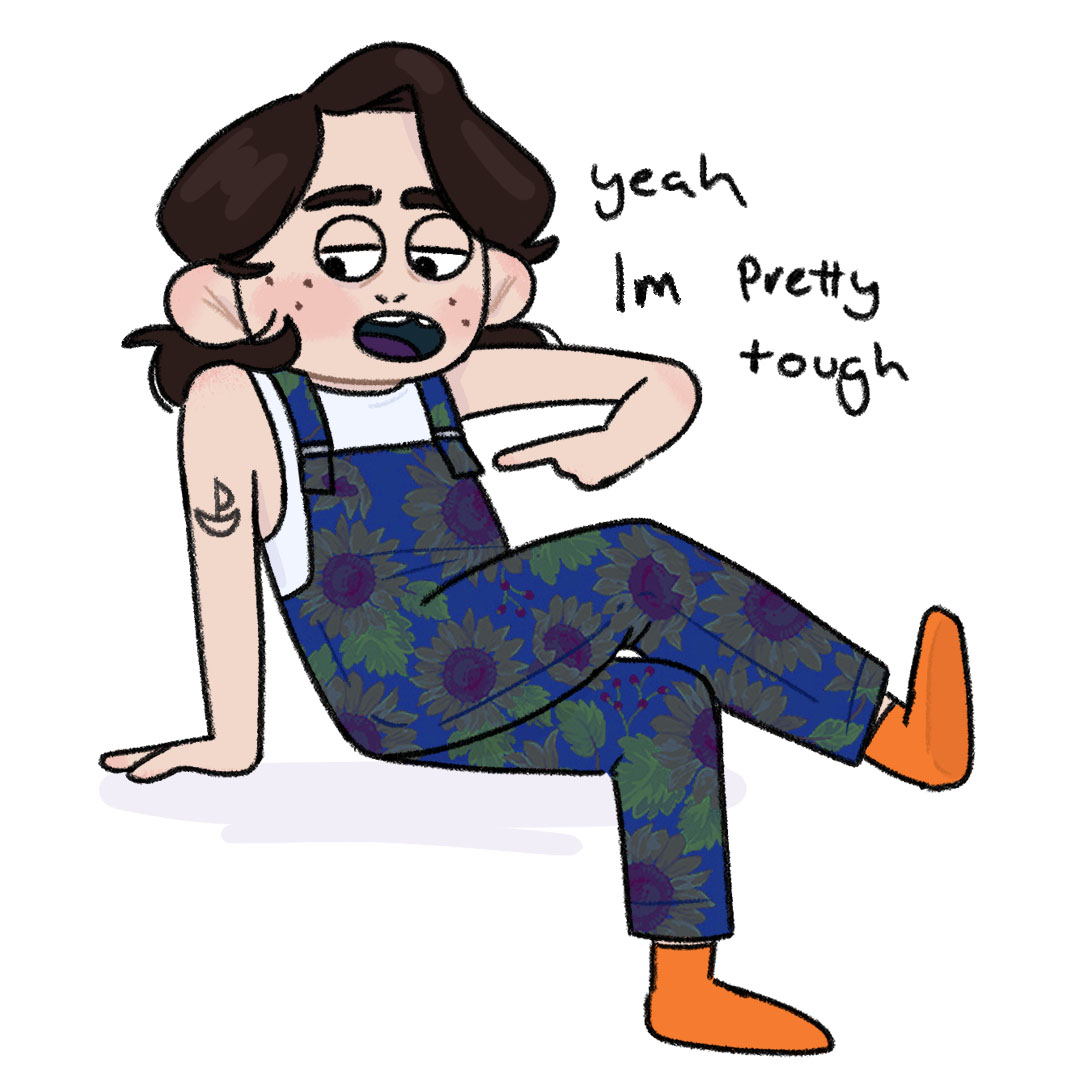 Becca_Connor_'s tweet photo. I'm a big tough guy https://t.co/wrgOTpVCW2