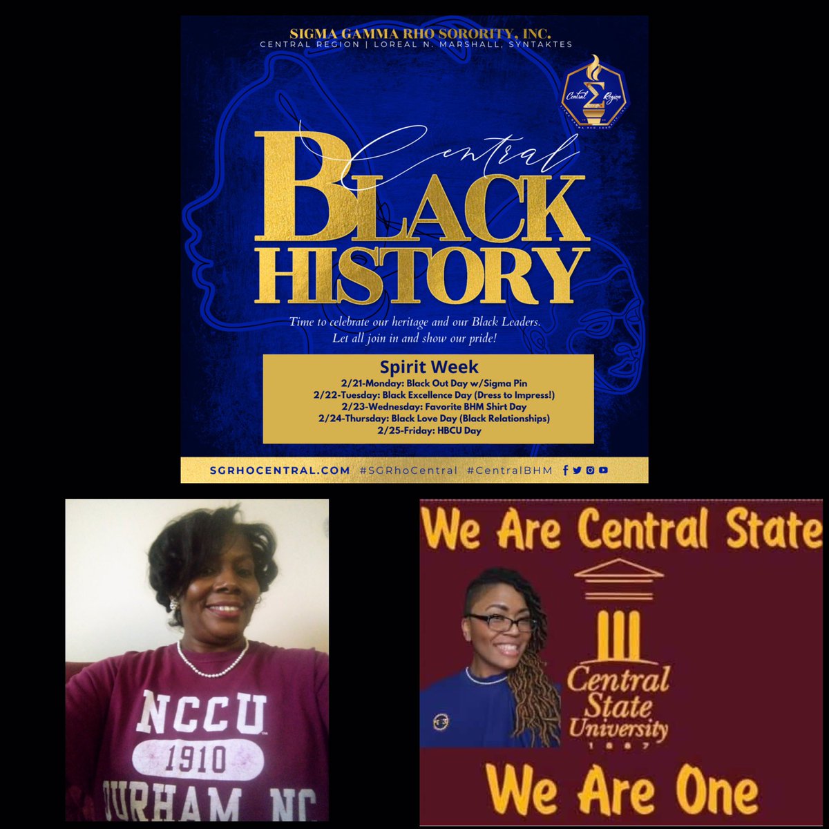 als_sgrhos's tweet photo. It’s the last day of Spirit Week and we are
celebrating Black History Month by repRHOsenting our favorite HBCU!!!!
#SGRHOCentral #CentralBHM #ALSRHOcks https://t.co/SN5dXl4ctl