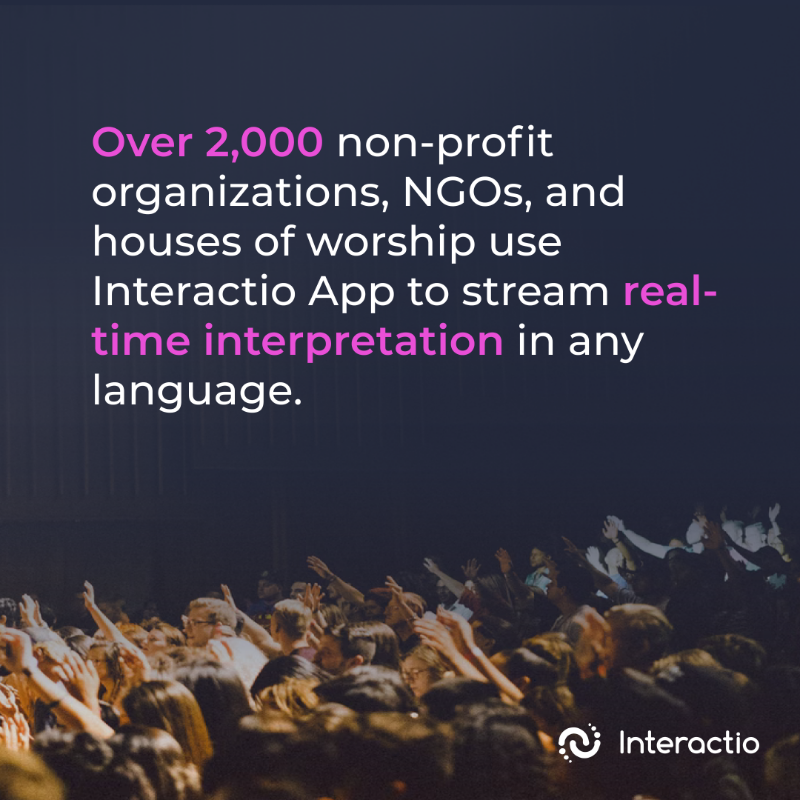 InteractioApp's tweet photo. We support 2,000+ remote and hybrid meetings every month! Host a secure, easily accessible event in any language.