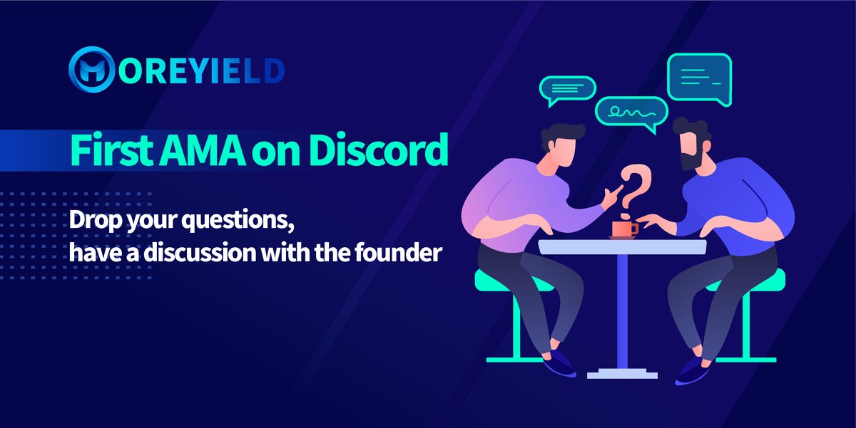#Moreyield first AMA will be held in discord!

Great chance to discuss with Moreyield founder😍

Learn Moreyield first and then drop your brilliant questions here:👇
gleam.io/VhFH9/moreyiel…

#AMA #L222