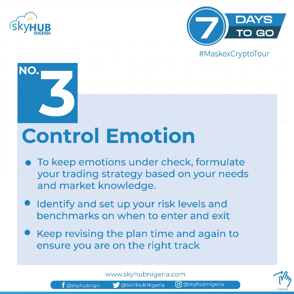 SKYHubNigeria's tweet photo. 3.
#MaskEXCryptoTour #MaskEX https://t.co/i0tJbOrleY