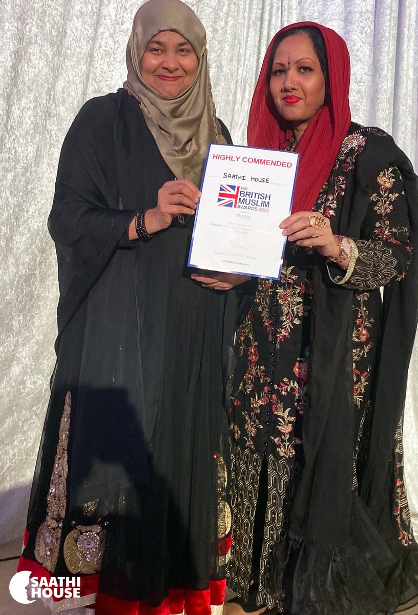 Our very own Shamsun Choudhury was highly commended at the #BritishMuslimAwards in Manchester last night for her work around promoting health, wellbeing and sport; as part of our Saathi House #Euro2020 campaign to break down barriers for Muslim and South Asian women in sport.⭐