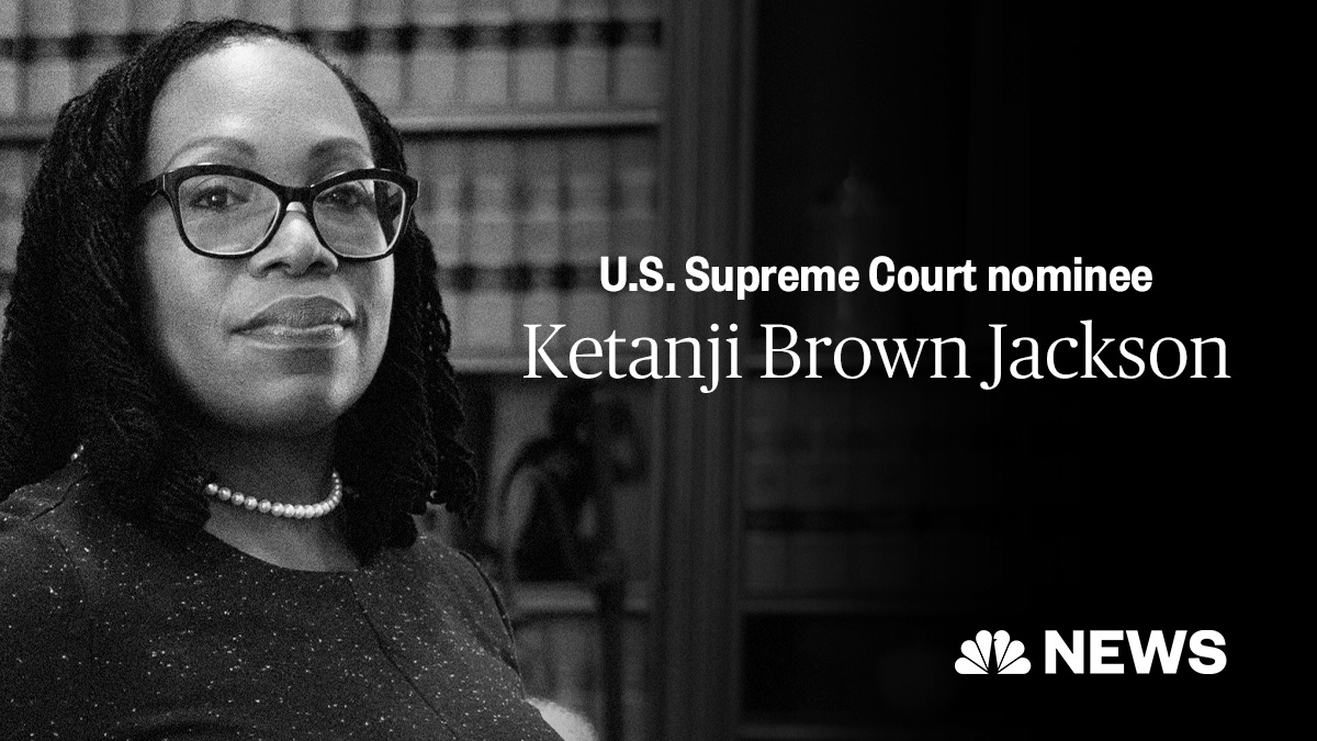BREAKING: President Biden expected to nominate Judge Ketanji Brown Jackson to Supreme Court. nbcnews.to/33TlXvM
