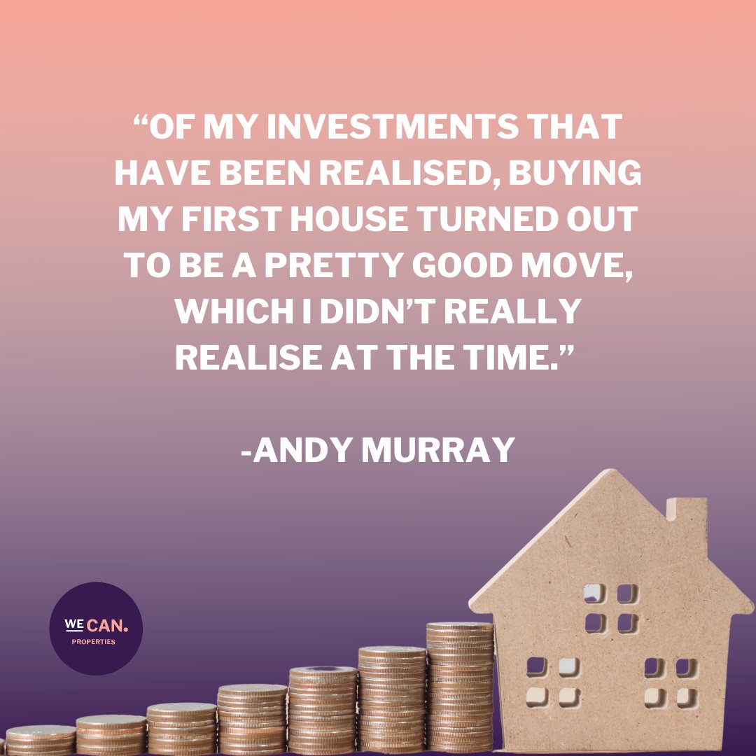 WeCanProperties's tweet photo. “Of my investments that have been realised, buying my first house turned out to be a pretty good move, which i didn’t really realise at the time.”
Andy Murray

Contact We Can Properties to buy your first home or investment property. https://t.co/kbT2MYFEpr