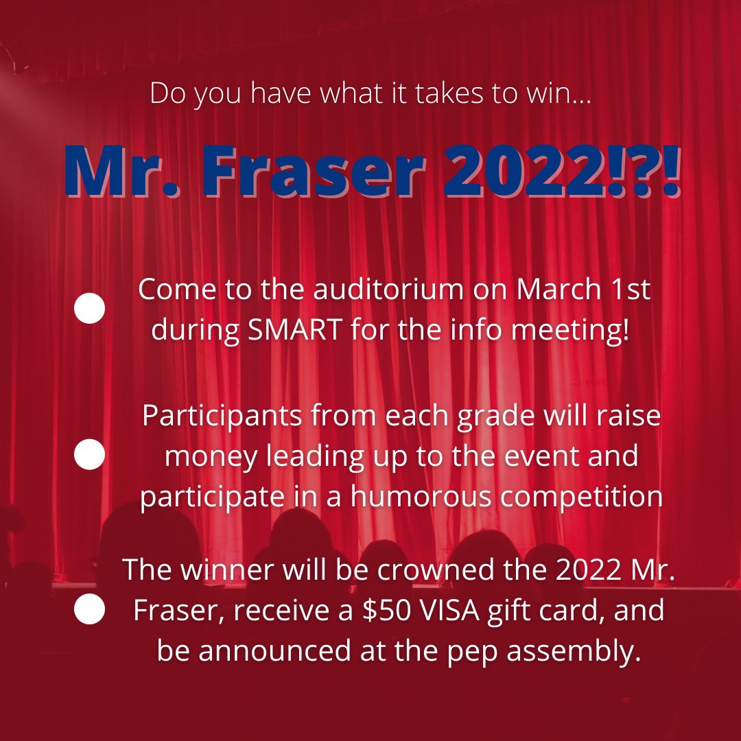 Fraser Student Council (@fraserstuco) on Twitter photo 