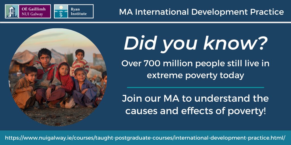 Ryan Institute @ University of Galway (@ryaninstitute) on Twitter photo 🌎 Are you interested in making an impact on interdisciplinary global challenges?
MA in International Development Practice with @nuigalway gives you the tools you need to start your new career!
Enrol now 👉
tinyurl.com/4bfyzwyj
<a href="/RyanInstitute/">Ryan Institute @ University of Galway</a> @GeogNUIG
#SDGs 🌎 Are you interested in making an impact on interdisciplinary global challenges?
MA in International Development Practice with @nuigalway gives you the tools you need to start your new career!
Enrol now 👉
tinyurl.com/4bfyzwyj
<a href="/RyanInstitute/">Ryan Institute @ University of Galway</a> @GeogNUIG
#SDGs