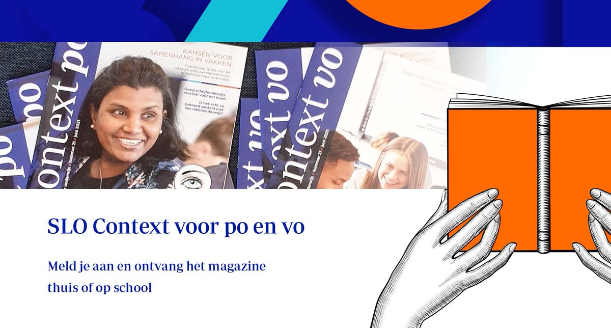 In april verschijnt er weer een nieuwe editie van SLO Context. Daarin lees je artikelen over verschillende boeiende onderwerpen. Word gratis abonnee en ontvang het po- of vo-nummer thuis of op school. 👉 bit.ly/3sjHRBG