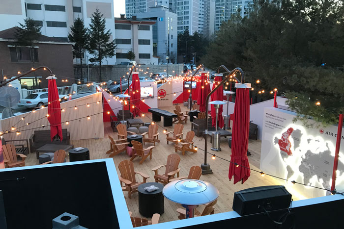 juiceworksJWE's tweet photo. In honour of the recent #WinterOlympics - here's a #flashbackfriday to this amazing project we worked on for the  2018 Winter Olympics in Pyeongchang.  #AirCanada #OlympicHouse was a warm &amp; comforting rest stop for athletes + fans✈️🍁

#juiceworks_exhibits #experientialmarketing https://t.co/d6YC183N35