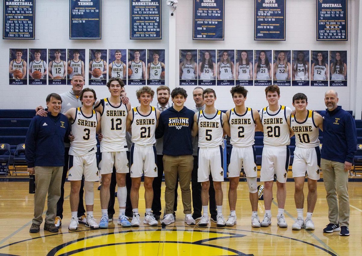 Shrine Sports (@shrinesports) on Twitter photo Congratulations to all those being honored from our Shrine Boys Basketball 🏀 team with <a href="/CHSL1926/">Catholic League</a> honors.
All Catholic- <a href="/StephenRuhle12/">stephen ruhle</a>
All League- <a href="/AndrusJeff/">Jeff Andrus</a>
All Academic- Charlie Niehaus
Coach of the Year <a href="/CoachMaryanski/">CoachM</a>
<a href="/Shrine_Schools/">Shrine Schools</a> <a href="/ShrineHoops/">Shrine Hoops</a>
#ChampionshipCulture Congratulations to all those being honored from our Shrine Boys Basketball 🏀 team with <a href="/CHSL1926/">Catholic League</a> honors.
All Catholic- <a href="/StephenRuhle12/">stephen ruhle</a>
All League- <a href="/AndrusJeff/">Jeff Andrus</a>
All Academic- Charlie Niehaus
Coach of the Year <a href="/CoachMaryanski/">CoachM</a>
<a href="/Shrine_Schools/">Shrine Schools</a> <a href="/ShrineHoops/">Shrine Hoops</a>
#ChampionshipCulture