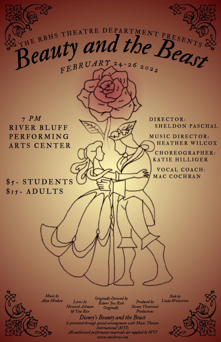 rbgatorsread's tweet photo. What To Read After watching and falling in love with the RBHS Performance of 'Beauty &amp; The Beast.' 

Please enjoy the theatre department's Disney's Beauty and the Beast production. Tonight at 7pm. 
Tickets here:
https://t.co/AsUOgZXcPh https://t.co/SxxcCLGZAC