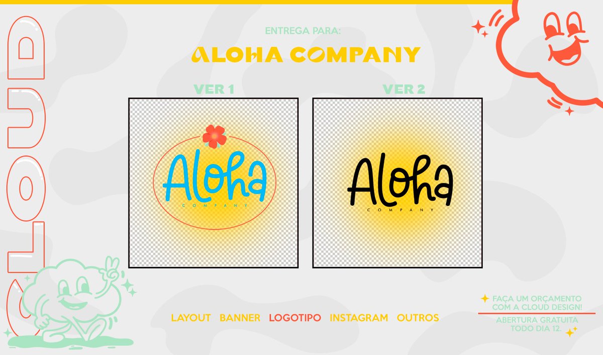 cloudsgn's tweet image. ☁️ Entrega para: @/alohaco.store (Instagram)

↣ Gostou do nosso trabalho? Faça um orçamento via DM!
↣ Dúvidas: curiouscat.live/clouddsgn