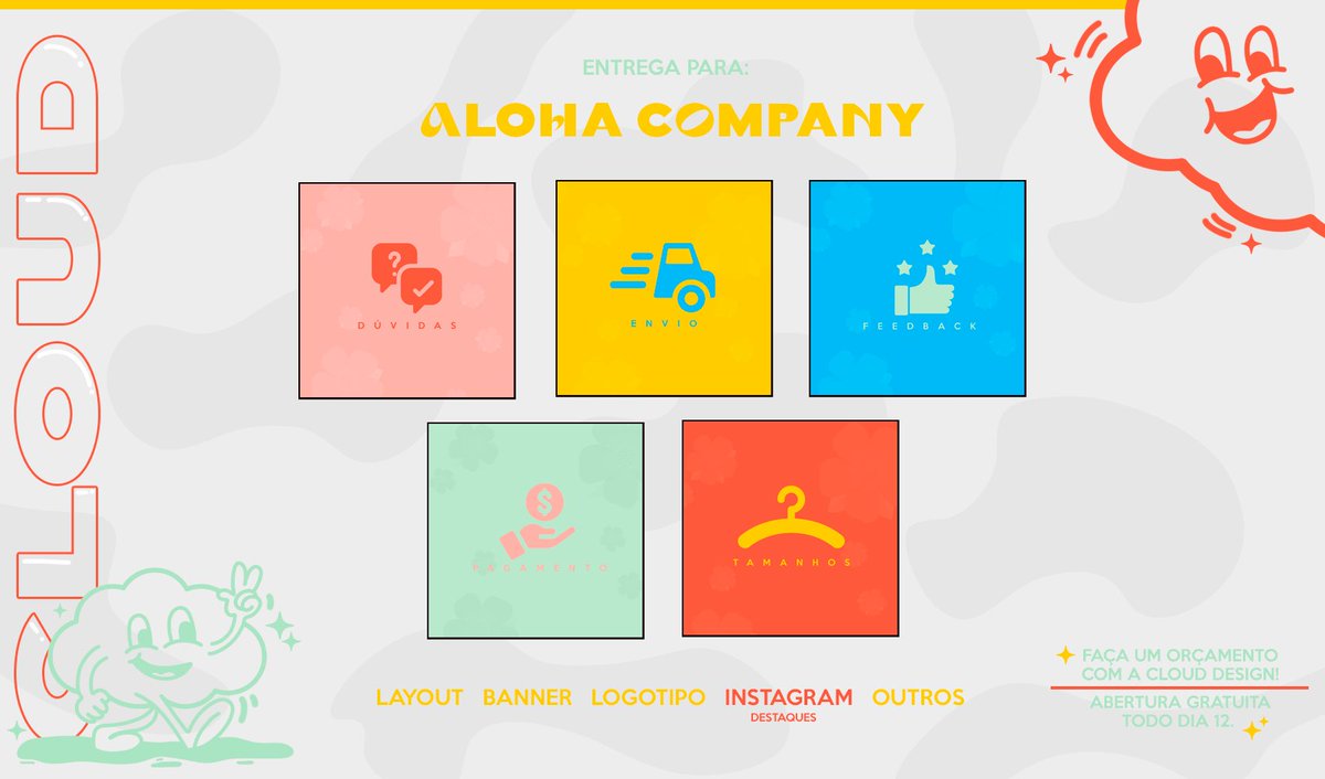 cloudsgn's tweet image. ☁️ Entrega para: @/alohaco.store (Instagram)

↣ Gostou do nosso trabalho? Faça um orçamento via DM!
↣ Dúvidas: curiouscat.live/clouddsgn