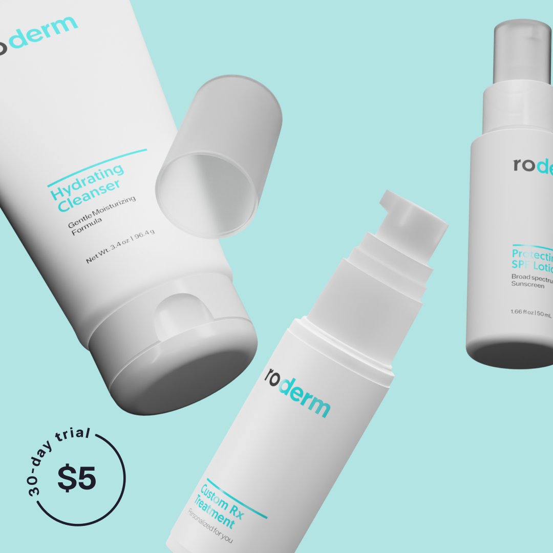 Get your first month for $5, now through 3/15. Complete a free online visit and, if appropriate, a US-licensed healthcare professional will prescribe a personalized treatment to help you reach your skin goals. Ro.co/derm