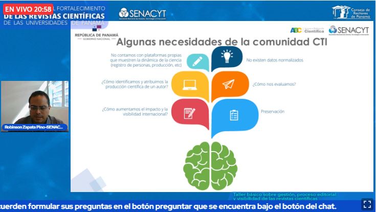 Tercer día del Taller de revistas científicas en Panamá organizado por el #CRP y apoyado por <a href="/senacyt/">Senacyt Panamá</a>, la primera ponencia a cargo de Robinson Zapata  de la <a href="/plataformaabc/">Plataforma ABC</a>  con el tema:  Recursos de acceso abierto y repositorios.
Accede:
programarevistascientificaspanama.com/acceso/
<a href="/UTPInvestiga/">UTPInvestigación</a>