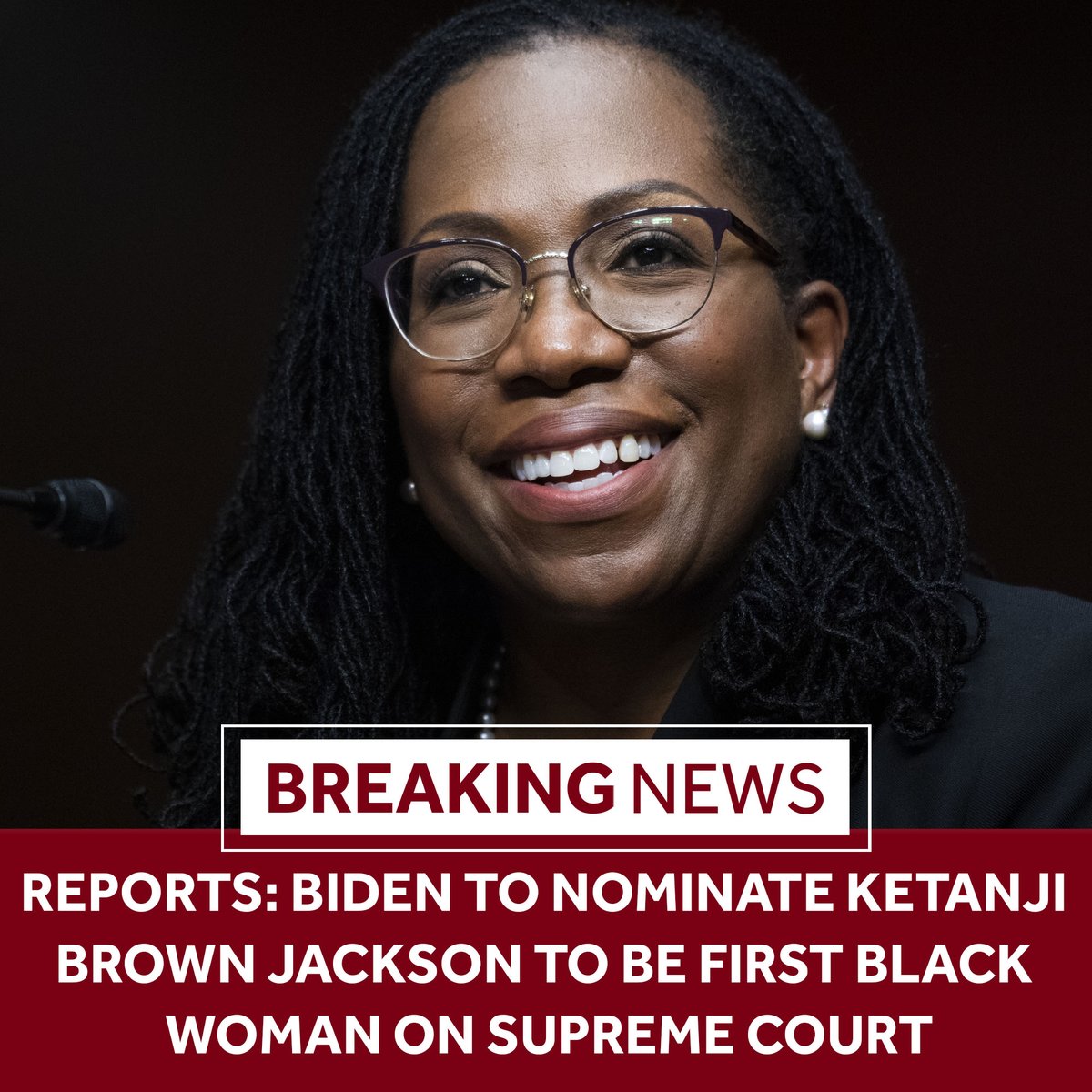wbaltv11's tweet image. BREAKING: President Joe Biden will nominate federal appeals court Judge Ketanji Brown Jackson to be the first Black woman on the Supreme Court, per reports