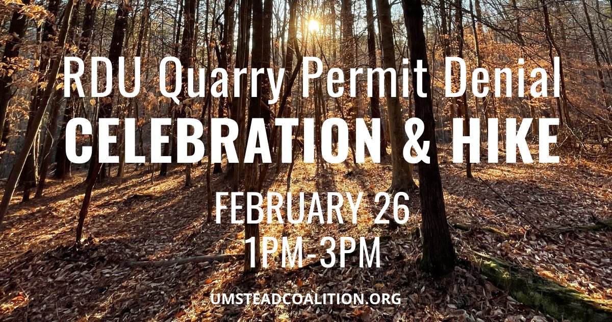 Umstead Coalition tweet media