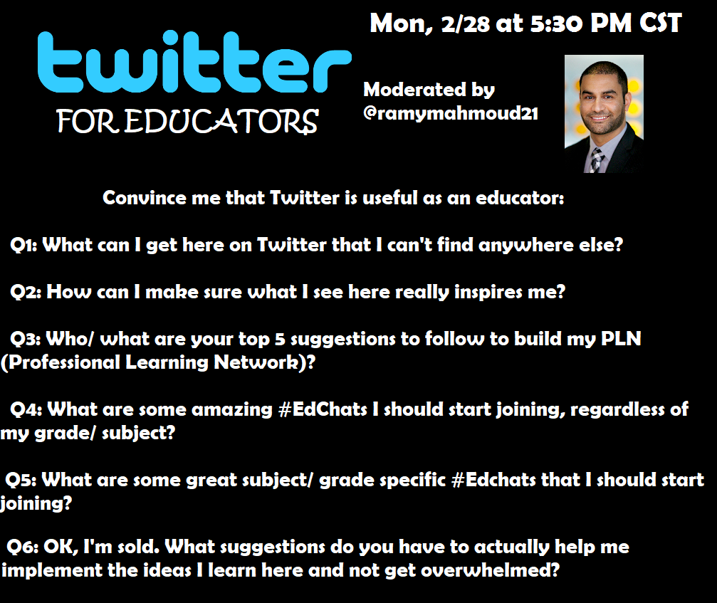Excited to hear from all in the Edu Twitterverse this evening at 5:30 CST at #UTDEdChat. If you're new to Twitter, join in! Let the experts show you what this thing can really do! Like hopping in the passenger seat with a stunt driver! Please RT! #edchat #education #growthmindset
