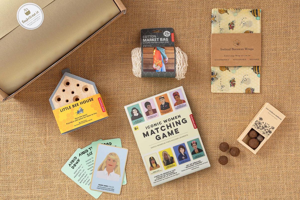 basketcasedotie's tweet photo. Bee Kind to the Planet is the latest addition to our line up of Hampers.  As individuals and companies are moving towards more socially conscious gifting this package is a collection of  eco friendly and sustainable products that are kind to the planet. #Sustainability #hampers https://t.co/qCKZ9Qpqmd