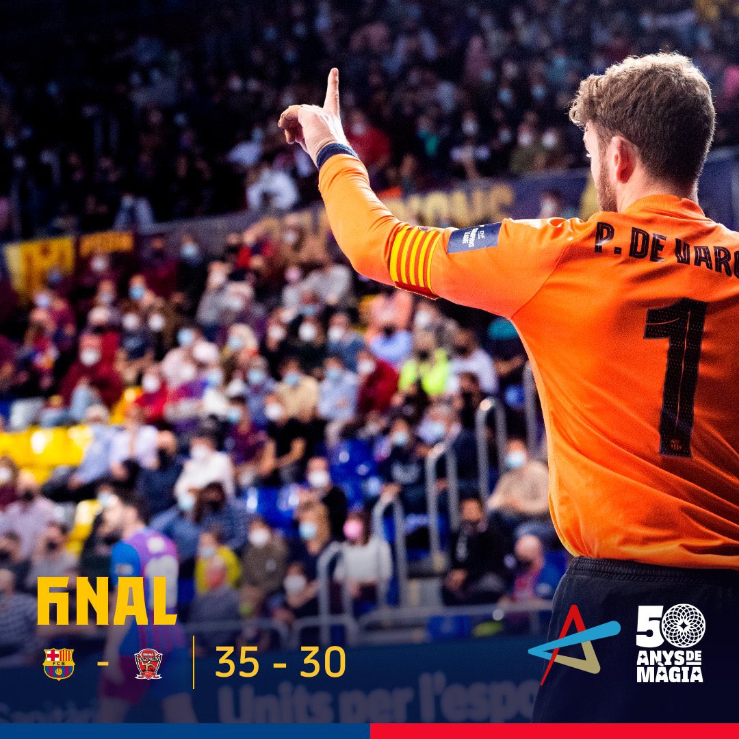 handball100x100's tweet photo. 🔥Importantísima victoria en @ehfcl del @FCBhandbol ante un gran @telekomveszprem por 5 goles de diferencia (35-30)
🧱@PerezdVargas volvio a ser un muro y fue elegido MVP del partido
📸@FCBhandbol
#ShareHandball #Handball https://t.co/LsPX0fuwrA