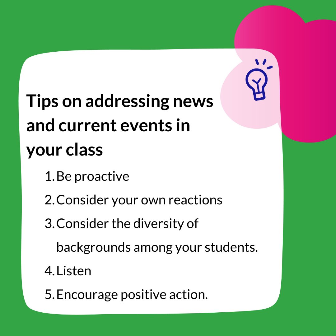 CommonSenseEd's tweet photo. Tips and resources to use as a guide for addressing news and current events in your classroom.
Learn more:
#ditcit #newsliteracy
https://t.co/xS2z1bD4PR https://t.co/p7ILd5Xzn8
