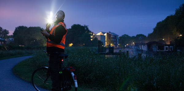 Muisstil, is het, maar de nacht heeft zijn diepste donker al verloren. Je staat paraat. En dan zie je de eerste vleermuizen thuiskomen: vlugge bewegingen tegen het indigo van de hemel. Ze komen en gaan, komen en gaan... #vacature regelink.nl/veldmedewerker…