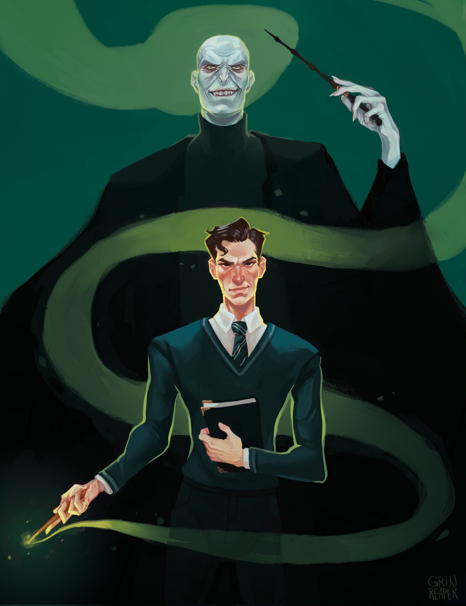 Grin on Twitter: "The past and the future. #voldemort #tomriddle https://t.co/TRevejLNNV" / Twitter