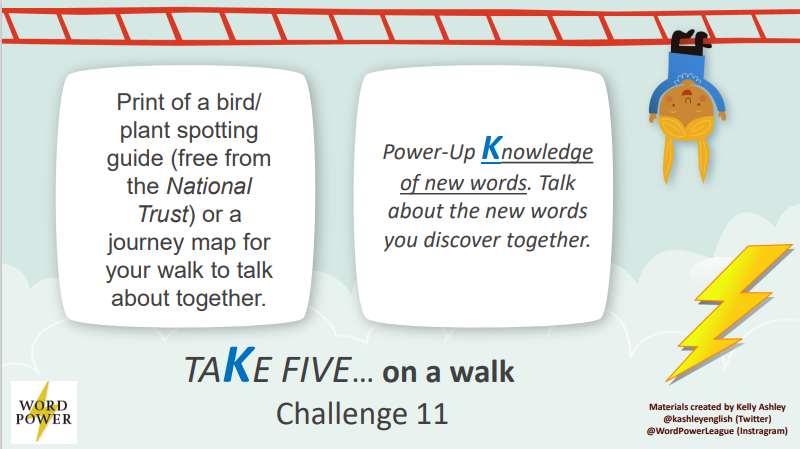 kashleyenglish's tweet photo. The #WordPower #TakeFive challenges offer practical ideas for families to 'take five' minutes to focus on communication at home - time specifically focused on enriching the quality of conversations and interactions between children and adults. #PowerofTalk https://t.co/quKjSG5fP9 https://t.co/YPdos4LQ4r
