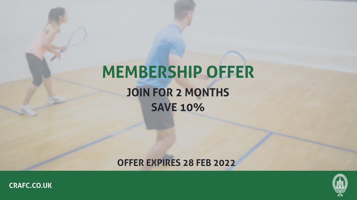 Join as a Full Member in Feb 2022 and pay to 31 Mar 2022 to receive 10% off! Not only will you receive 10% off the total price of your membership, but you will also not pay a Joining Fee.

T&Cs apply. Get in touch with us to find out more.

🧘🎾🏋 #MembershipOffer #Chichester