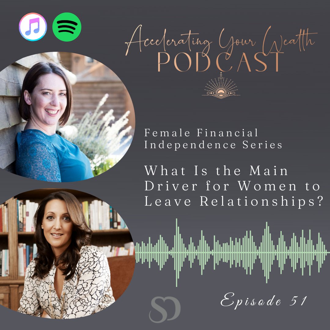 What is the main driver for women to leave relationships? 

I talk all about this and more with <a href="/RebeccaRob999/">Rebecca Robertson - The Wealth Strategist</a> in her podcast Accelerating Your Wealth. 🎧

🙌 Listen to the episode here: hubs.la/Q014yC5H0

#TheDivorceCoach #financialindependence #wealthstrategies #divorce