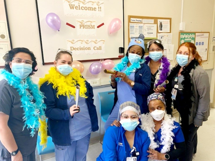 MedSurgNurses's tweet photo. 3C, MedStar Washington Hospital Center, Washington, DC, celebrating after their AMSN PRISM Award notification call.

They will be presented, in-person, with their award in late March.

Congratulations, 3C!
#AMSN #MedSurg #Nursing #MedSurgNursing #PRISMAward https://t.co/IptugQ1HL3