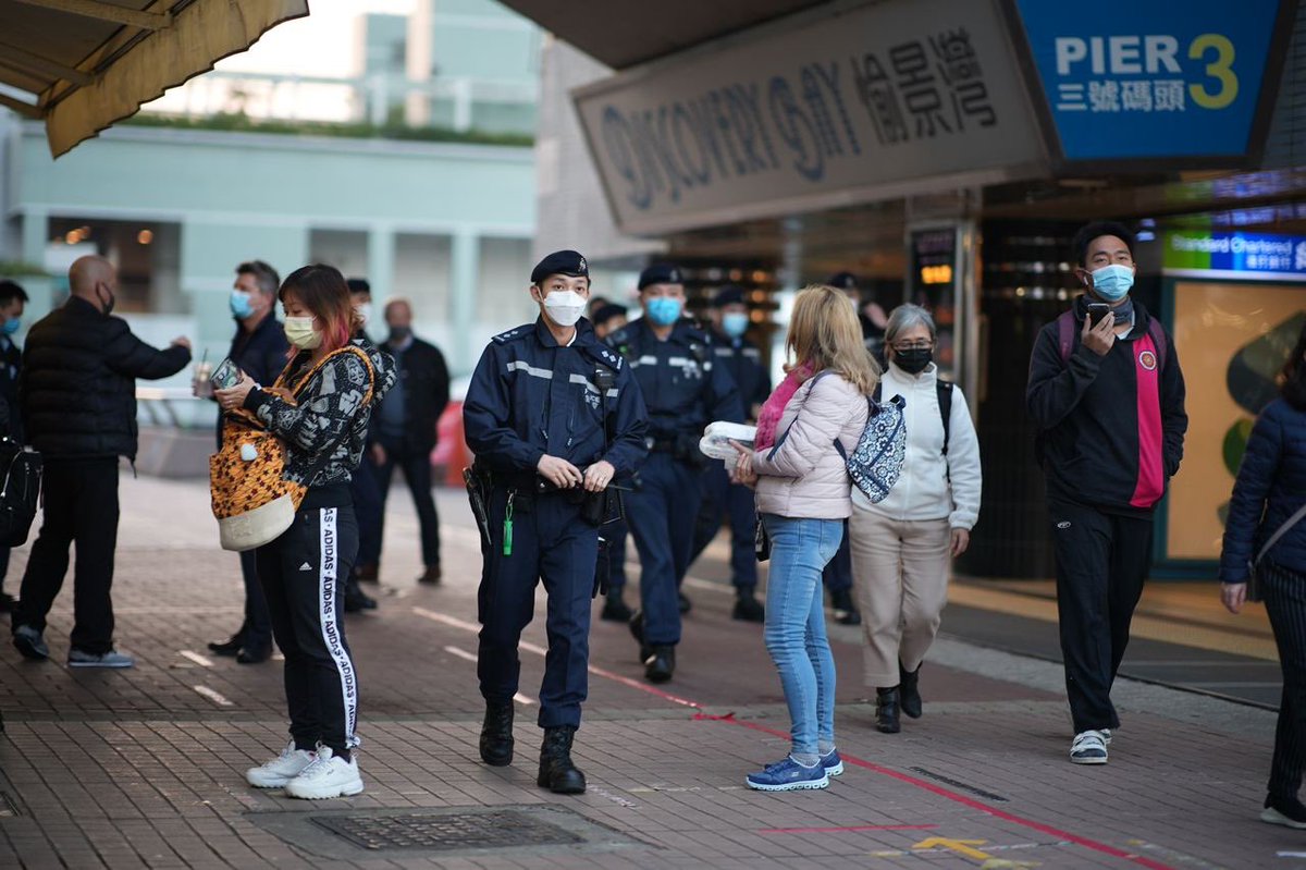 krislc's tweet photo. “My short comment is in this horrible moment I see that lots lots of people want to come and participate in that event. 

Unfortunately even if we try to follow 2 person and social distance rules, police didn’t allow gathering.” - Egor Lyfar, photographer, at Pier 3, Central. https://t.co/6fhsK5EXWf