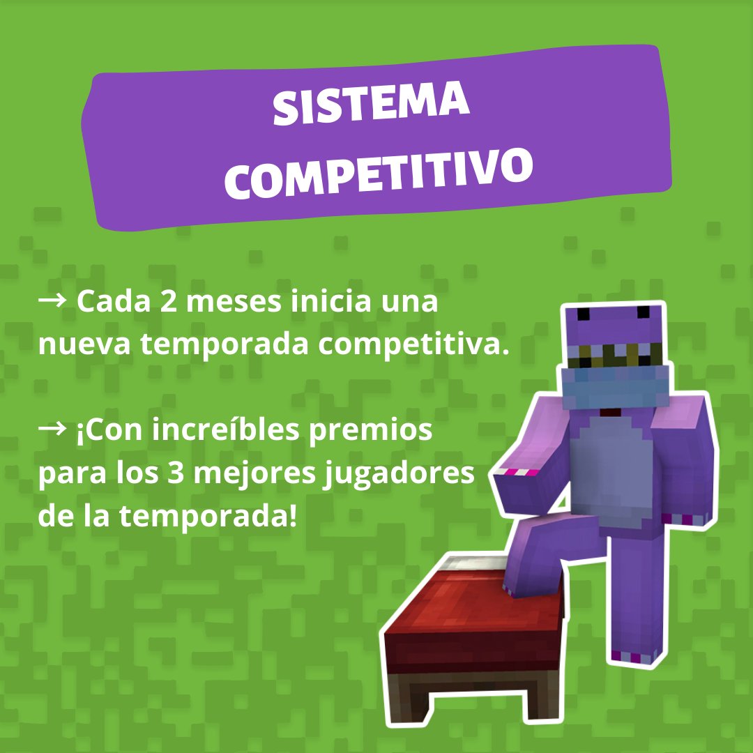 LegendityES's tweet image. ¿En busca de un nuevo servidor de BedWars en minecraft? ☹️

Aquí tienes 3 razones para jugar en el servidor de LEGENDITY 😎💚

¡TE ESPERAMOS!
ip: mc.legendiyt.es