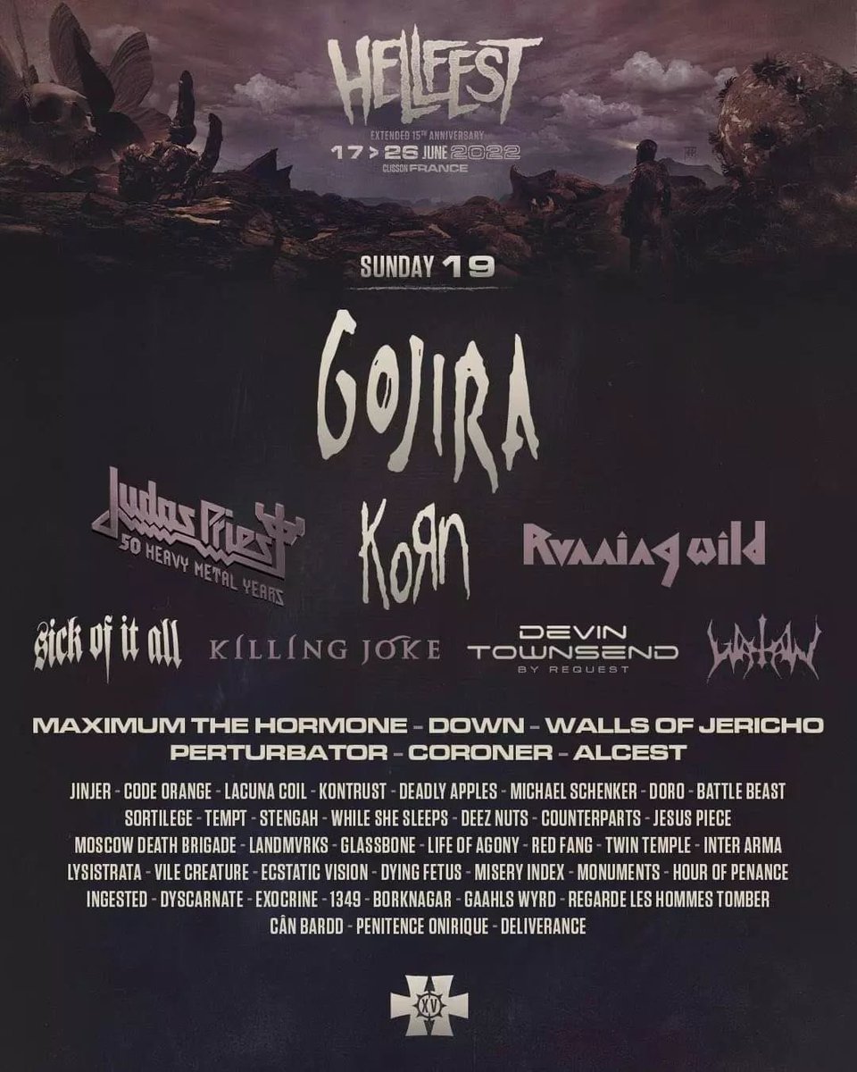 We’re so overwhelmed to be part of the legendary <a href="/hellfestopenair/">Hellfest Open Air Festival</a> 2022 among so many great bands! We’ll meet you Sunday 19 June on Main Stage 2! 
#stengah #hellfest #festival #metal #music #headbangers #bignews