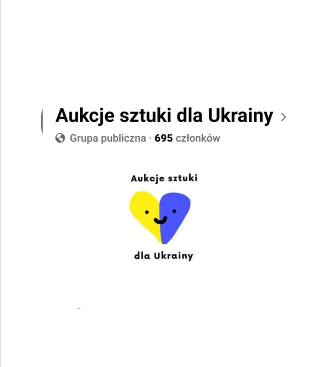 fosloart's tweet photo. 💙 Aukcje sztuki dla Ukrainy 💛

Wszelkie dochody z aukcji zostaną przekazane na organizacje wsparcia na Ukrainie.

Link do grupy poniżej! https://t.co/jEGWSCPhtQ