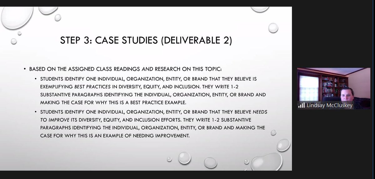 AEJMC_PRD's tweet photo. GIFT 2 @LindsayMMPR outlined 4 steps to engage students in DEI research and analysis. #PRDVirtualConf https://t.co/0gaQ6oFGYc