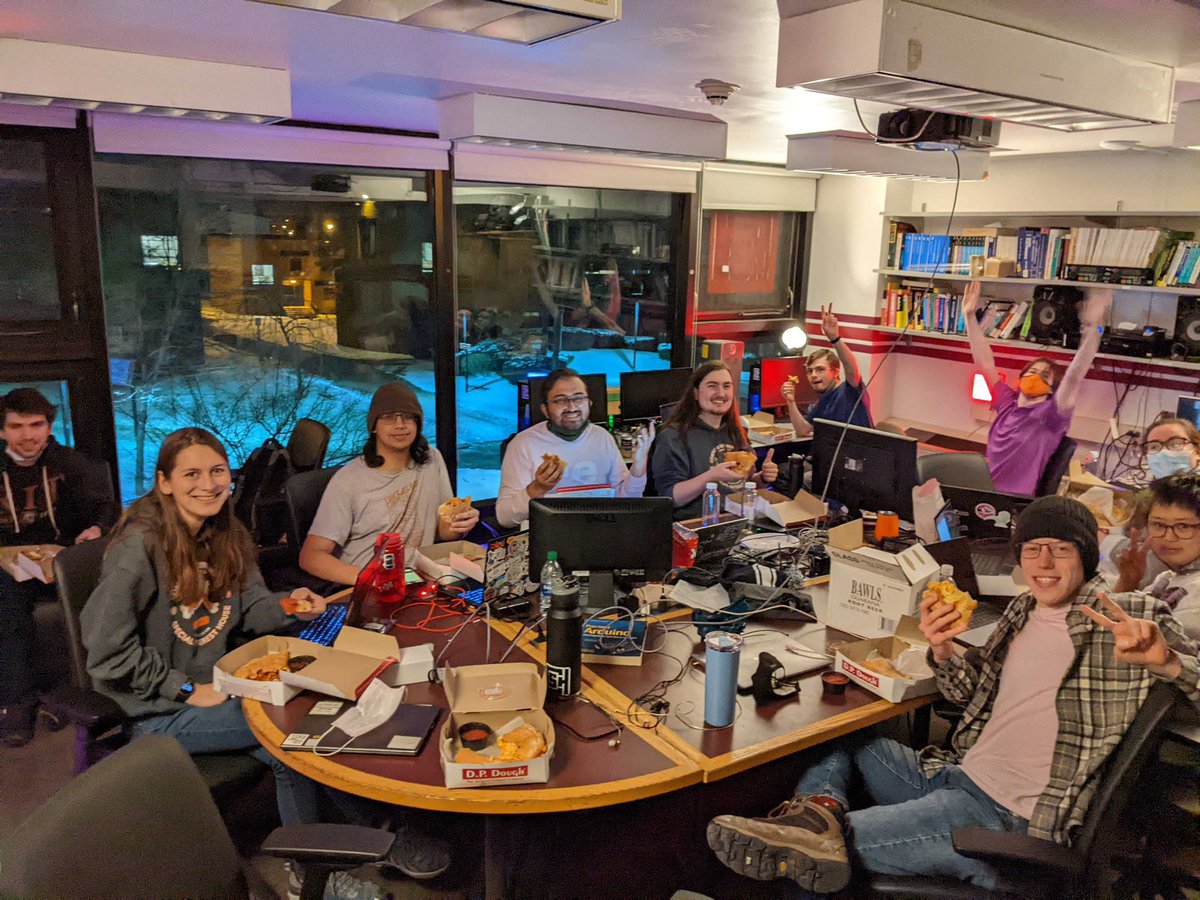 We are so excited to have floor back open to all RIT students. We celebrated with hosting a 24 hour hackathon. Look at all of those smiling faces 😁