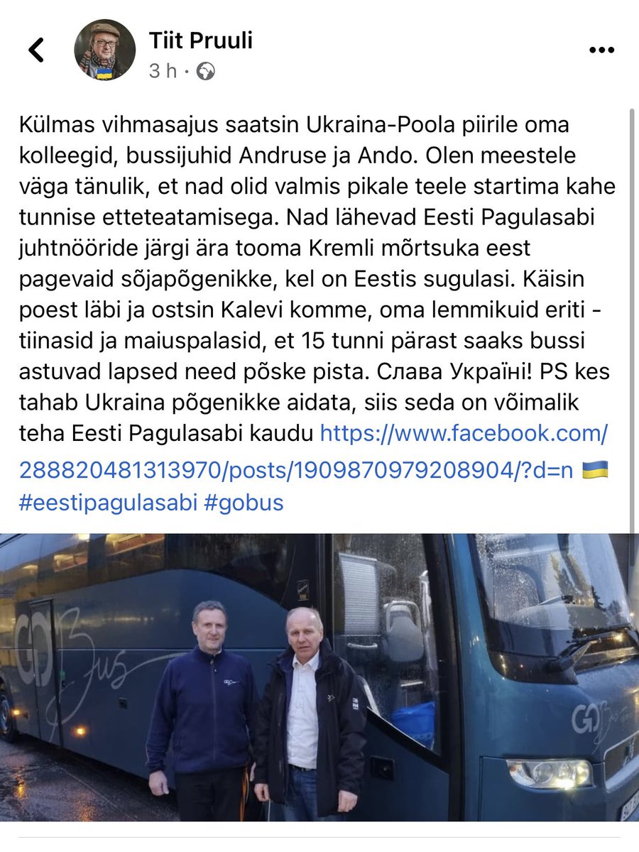 KerttuKirjanen's tweet photo. Ma olen nii siiralt liigutatud meie oma inimeste headusest, et ma nutan. Ma ei ole vist varem näinud meid niimoodi tegutsemas. Aitäh kõigile, päriselt. https://t.co/2wBdsAWX4Q