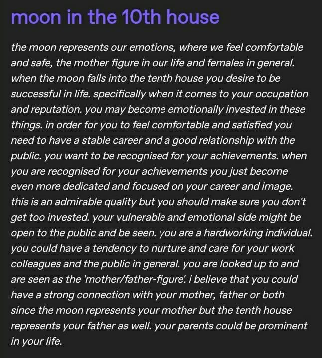 Celestial4444's tweet photo. What house is your moon sign in?? Pt. 3
I have a 5H cancer moon5️⃣♋️🌕
#astrology #zodiacsigns #moon #moonsign #moonsigns #moonhouses #houses #housesinastrology #mooninthe9thhouse #mooninthe10thhouse #mooninthe11thhouse #mooninthe12thhouse https://t.co/8iz3a3d1HJ