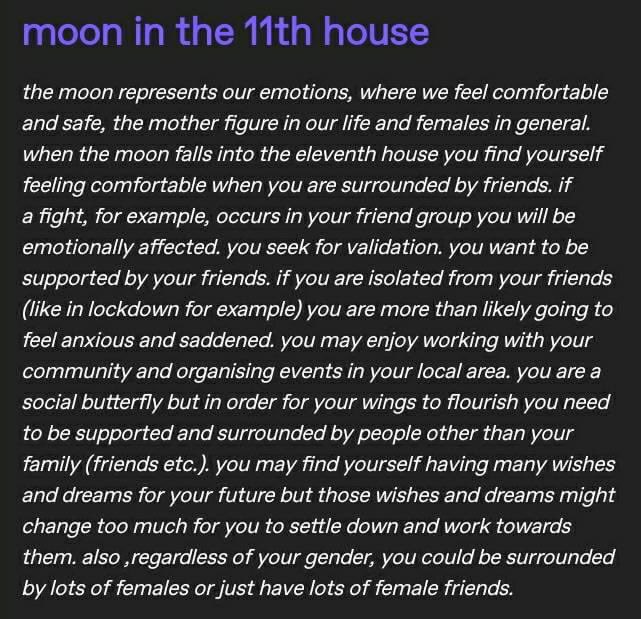 Celestial4444's tweet photo. What house is your moon sign in?? Pt. 3
I have a 5H cancer moon5️⃣♋️🌕
#astrology #zodiacsigns #moon #moonsign #moonsigns #moonhouses #houses #housesinastrology #mooninthe9thhouse #mooninthe10thhouse #mooninthe11thhouse #mooninthe12thhouse https://t.co/8iz3a3d1HJ