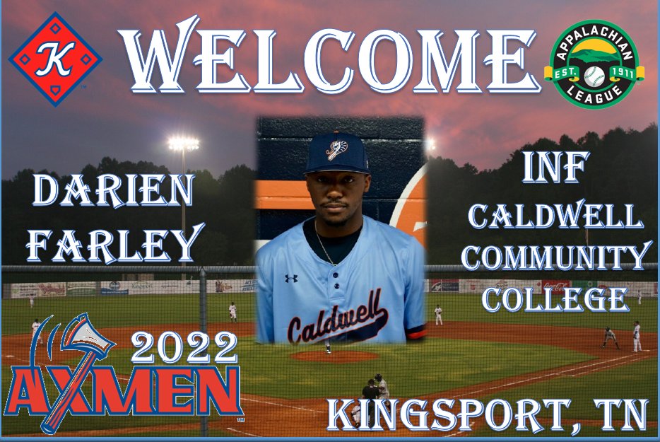 Returning for our <a href="/KingsportAxmen/">Kingsport Axmen</a> to play in the 2022 <a href="/AppyLeague/">Appalachian League</a> season is Darien Farley, 2021 Axmen HR Derby Champion, from <a href="/CaldwellCobras/">CALDWELL ATHLETICS</a>!!  

Glad to have you back Darien! 🪓⚾️

CC:  <a href="/realfarleyfam/">Cheron Farley</a>