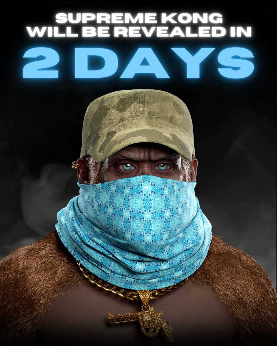 Only 2 Days Left!

Supreme Kong will be revealed on Feb 27

As the big date approaches, interest in the collection is reaching a fever pitch🔥

🌟ONLY 5.5% OF KONGS ARE AVAILABLE ON OS!

If you want a ride on this rocket, don’t miss your chance to get on board.

🚀 OS LINK IN BIO
