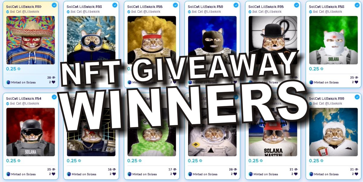 🔥Congratulations to the winners.
<a href="/barambwing/">샀다가</a> 
<a href="/virenbhagwanani/">virenbhagwanani</a>
@OshyNFT

😻Please RT this post and send your @Solana wallet.

solsea.io/collection/616…

#SolanaNFT #Solana #SolanaNFTs #nft #nftcollector #NFTdrop <a href="/AllArtProtocol/">ALL.ART</a> $SOL <a href="/SolSeaNFT/">SolSea</a>