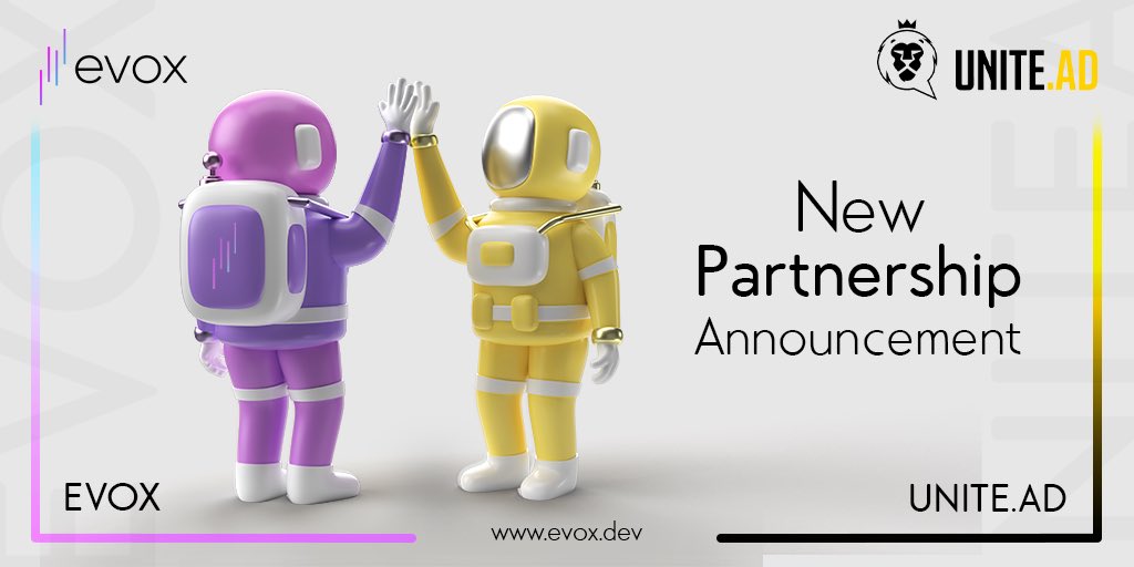 evox_dev's tweet photo. We are very happy to announce that we will be working with @wwwunitead which works with top segmented companies. https://t.co/tdE4oVjnLK