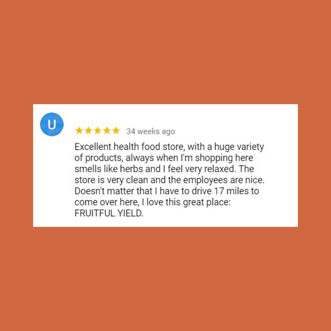 Fruitful Yield Health Foods tweet media